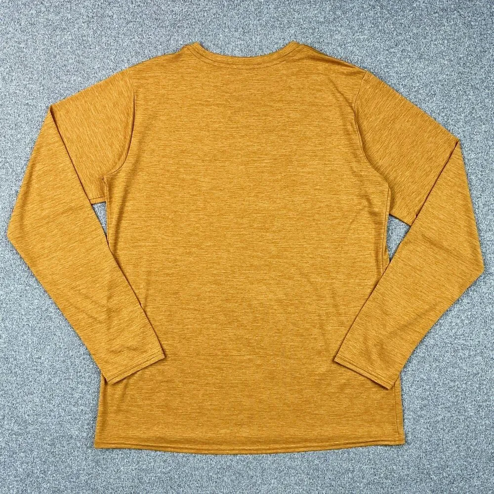 Patagonia Capilene Cool Daily Base Layer Shirt Womens M Yellow Heather L/S Hike - Picture 3 of 7